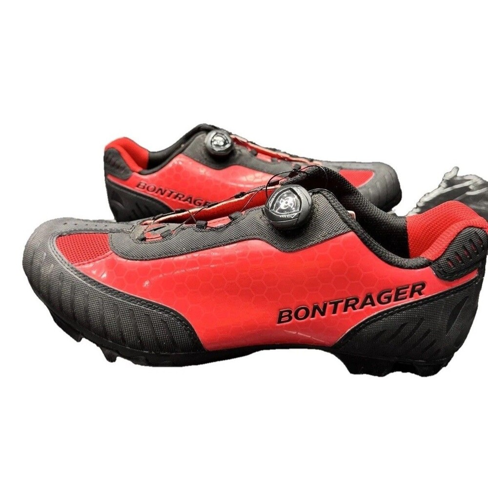 Bontrager Foray Mountain Bike Shoes Red Black BOA SPD Cleats Mens 11